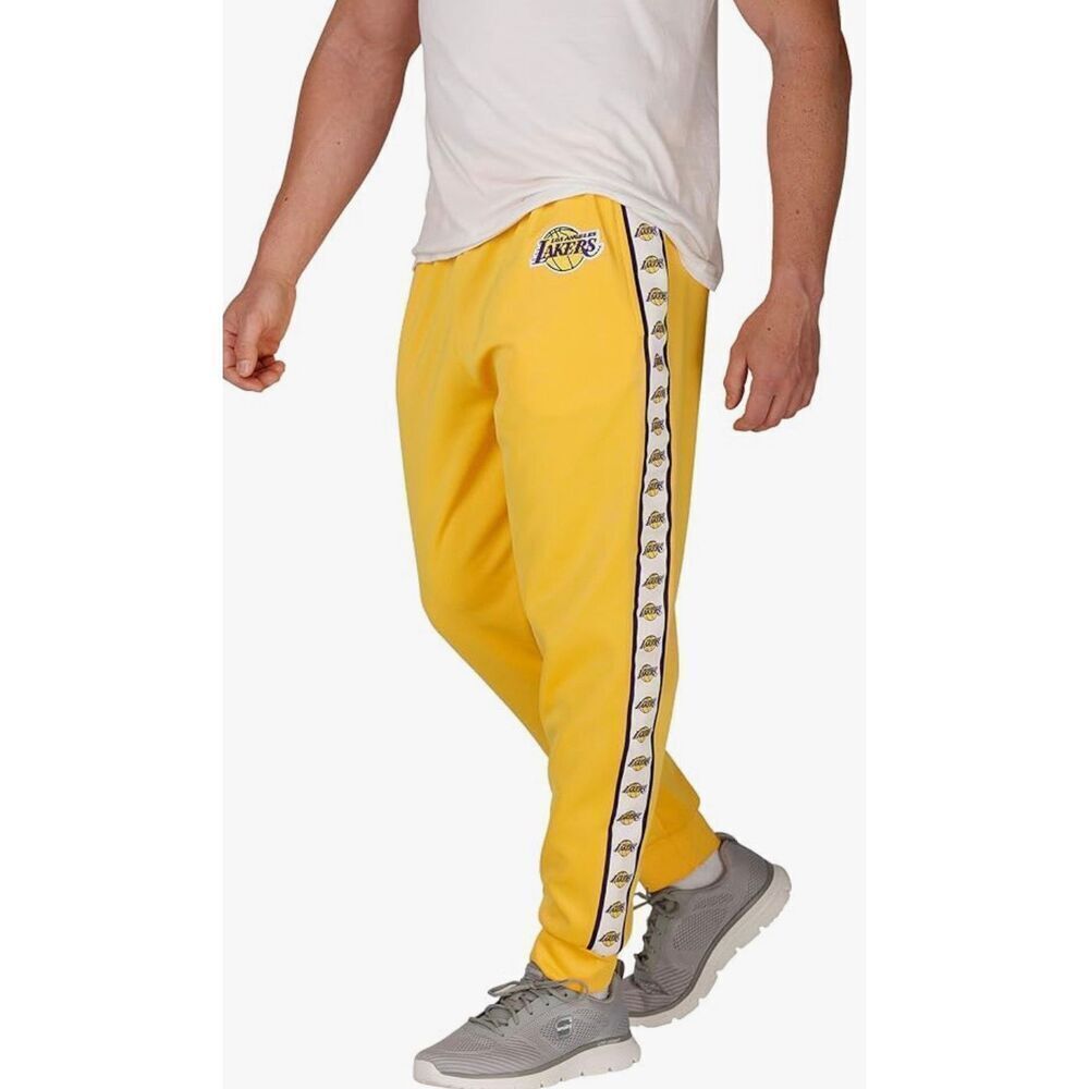 FOCO NBA Mens NBA Team Color Stripe Logo Track Suit Pants Size S